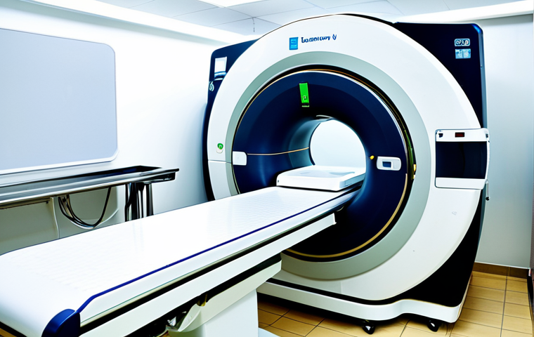 암 진단을 위한 PET CT 검사 - **Image Prompt:** "A Malaysian doctor in a modern clinic setting, explaining a PET-CT scan result to...