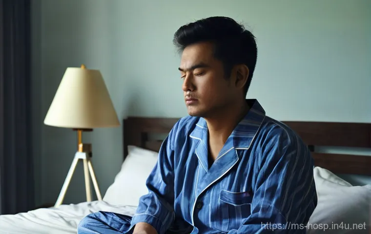 만성 피로를 다루는 병원 찾기 - **Prompt 1: The Weight of Chronic Exhaustion**
    "A shot of a person in their late 30s to early 40...