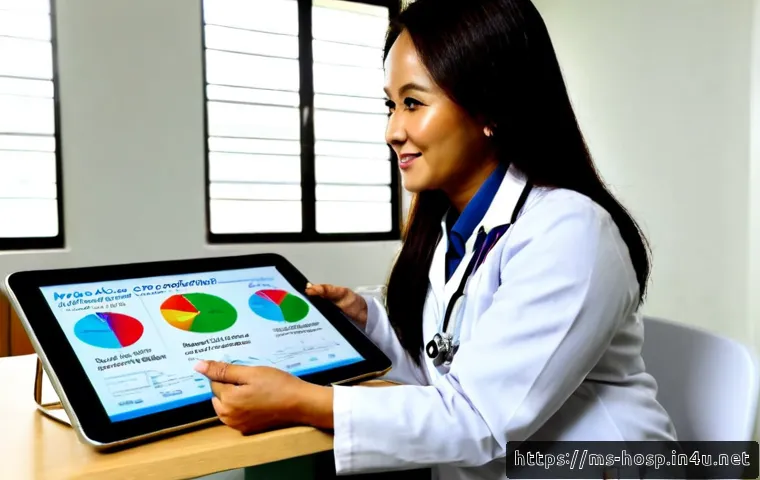 Home 17 콜레스테롤 관리 병원과 프로그램 추천 - Photorealistic Malaysian hospital preventive cardiology consultation, friendly middle-aged Malay wom...